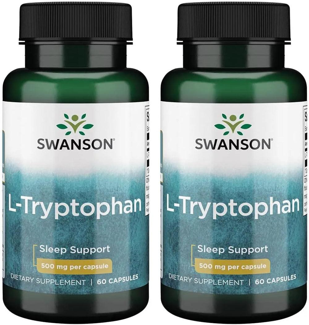 SWANSON - Swanson L-Tryptophan 500Mg. 60 Capsulas 2 Pack - The Red Vitamin MX - Suplementos Alimenticios - {{ shop.shopifyCountryName }}