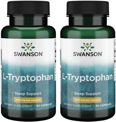 SWANSON - Swanson L-Tryptophan 500Mg. 60 Capsulas 2 Pack - The Red Vitamin MX - Suplementos Alimenticios - {{ shop.shopifyCountryName }}