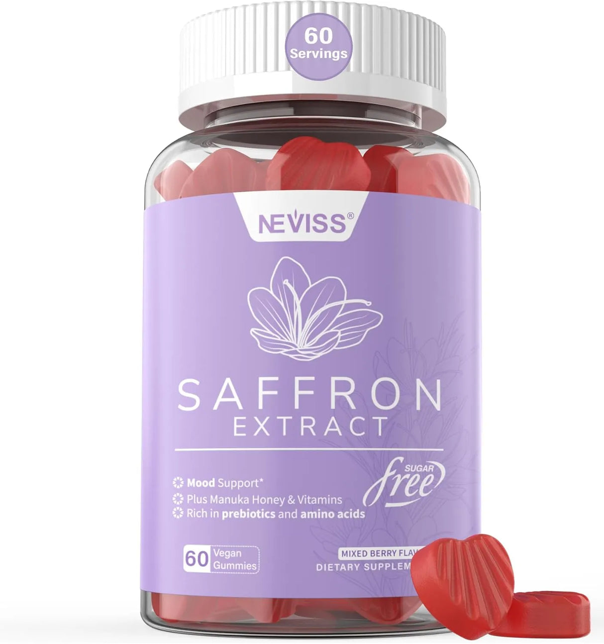 NEVISS - NEVISS Saffron Gummies 60 Gomitas - The Red Vitamin MX - Suplementos Alimenticios - {{ shop.shopifyCountryName }}