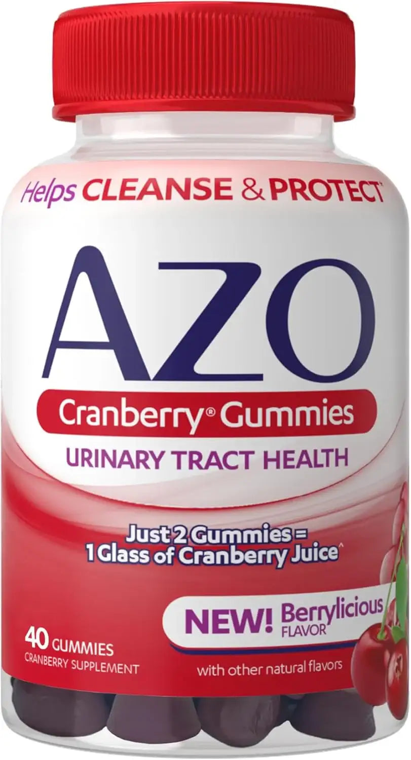 AZO - AZO Cranberry Urinary Tract Health Gummies 40 Gomitas - The Red Vitamin MX - Suplementos Alimenticios - {{ shop.shopifyCountryName }}