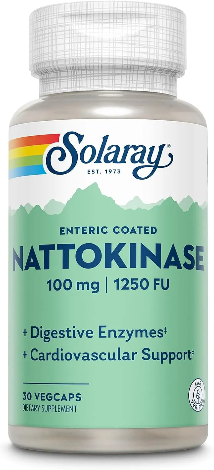 SOLARAY - Solaray Nattokinase 1,250 FU 30 Capsulas - The Red Vitamin MX - Suplementos Alimenticios - {{ shop.shopifyCountryName }}