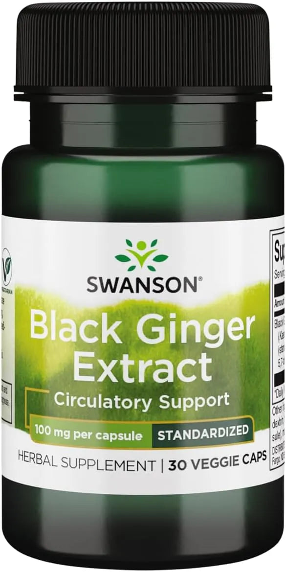 SWANSON - Swanson Black Ginger Extract 100Mg. 30 Capsulas - The Red Vitamin MX - Suplementos Alimenticios - {{ shop.shopifyCountryName }}