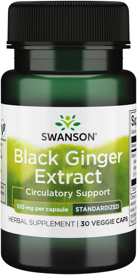 SWANSON - Swanson Black Ginger Extract 100Mg. 30 Capsulas - The Red Vitamin MX - Suplementos Alimenticios - {{ shop.shopifyCountryName }}