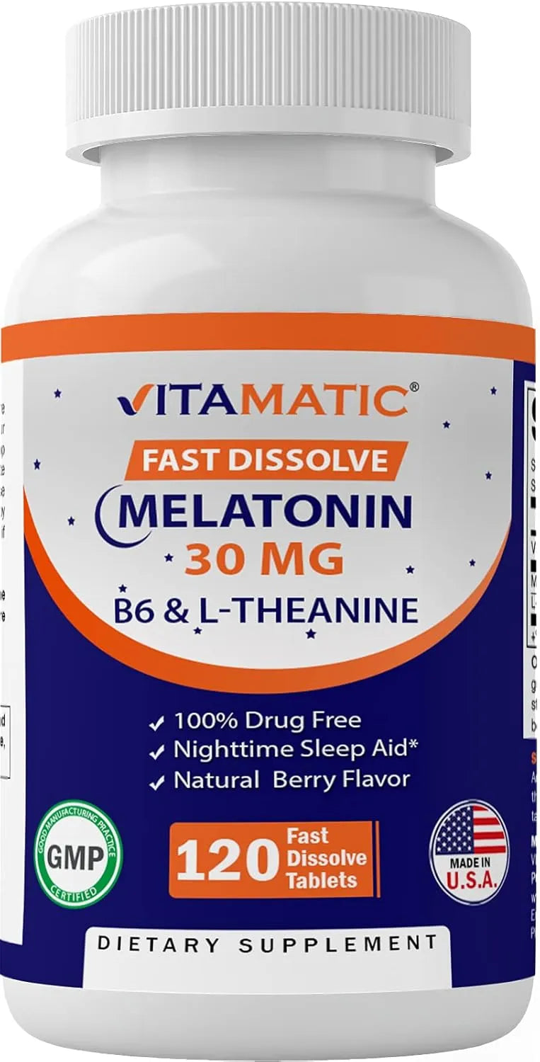 VITAMATIC - Vitamatic Melatonin 30Mg. 120 Tabletas - The Red Vitamin MX - Suplementos Alimenticios - {{ shop.shopifyCountryName }}