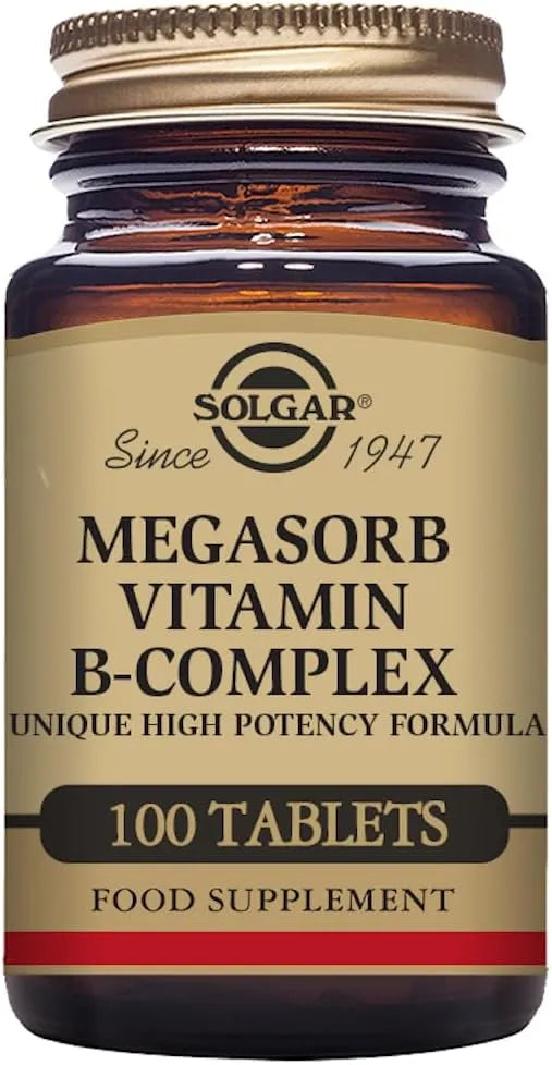 SOLGAR - Solgar Megasorb B-Complex 100 Tabletas - The Red Vitamin MX - Suplementos Alimenticios - {{ shop.shopifyCountryName }}