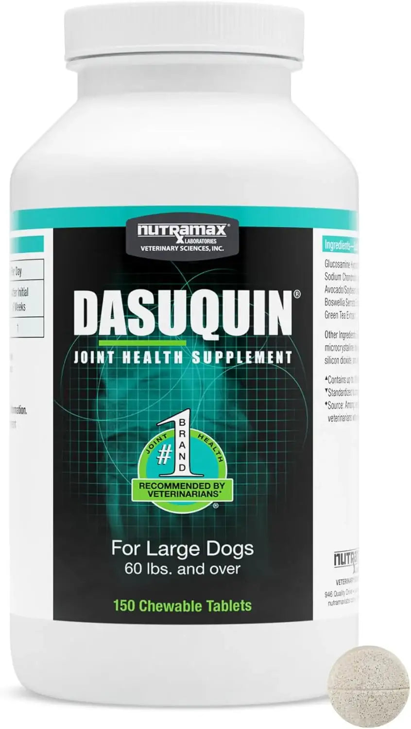 NUTRAMAX - Nutramax Dasuquin for Large Dogs Joint Health 150 Tabletas Masticables - The Red Vitamin MX - Cuidado De Cadera Y Articulaciones Para Perros - {{ shop.shopifyCountryName }}