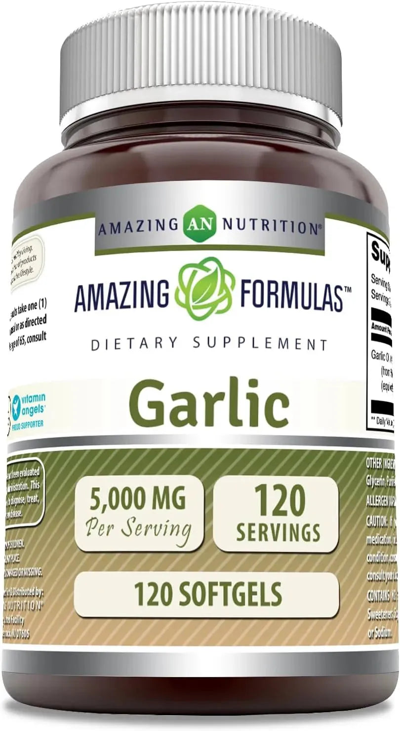 AMAZING FORMULAS - Amazing Formulas Garlic 5000Mg. 120 Capsulas Blandas - The Red Vitamin MX - Suplementos Alimenticios - {{ shop.shopifyCountryName }}