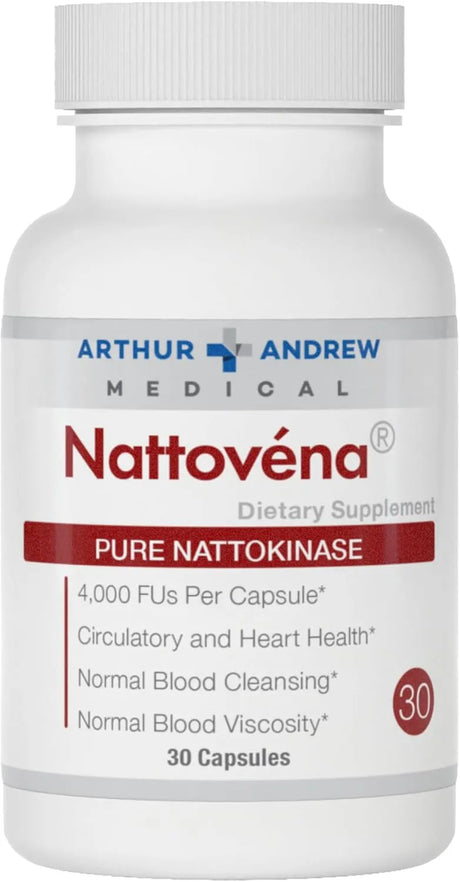 ARTHUR ANDREW - Arthur Andrew Medical Nattovena Pure Nattokinase 30 Capsulas - The Red Vitamin MX - Suplementos Alimenticios - {{ shop.shopifyCountryName }}