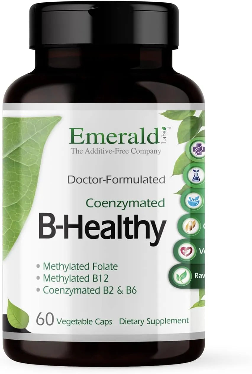 EMERALD LABS - EMERALD LABS B-Healthy Vegan Vitamin B Complex 60 Capsulas - The Red Vitamin MX - Suplementos Alimenticios - {{ shop.shopifyCountryName }}