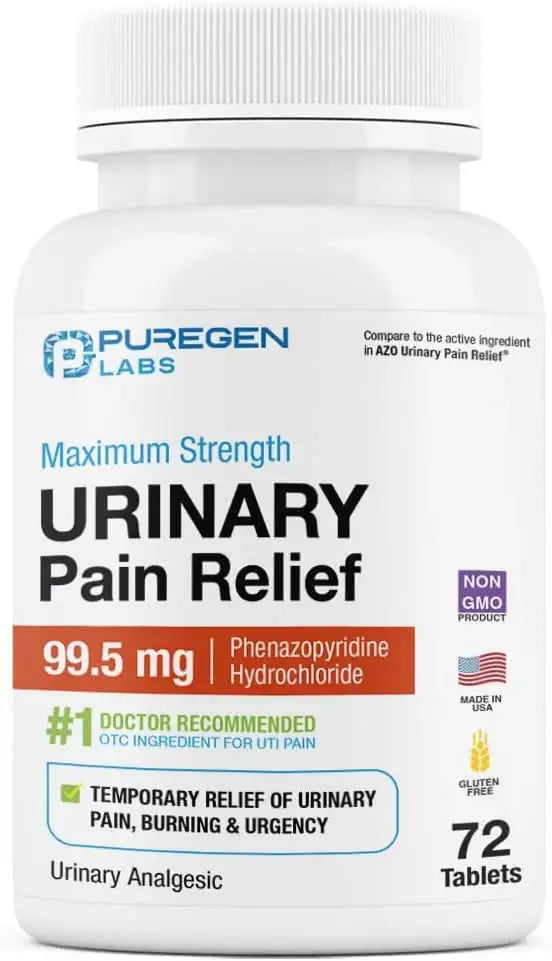 P PUREGEN LABS - Puregen Labs Urinary Pain Relief 72 Tabletas - The Red Vitamin MX - Suplementos Alimenticios - {{ shop.shopifyCountryName }}