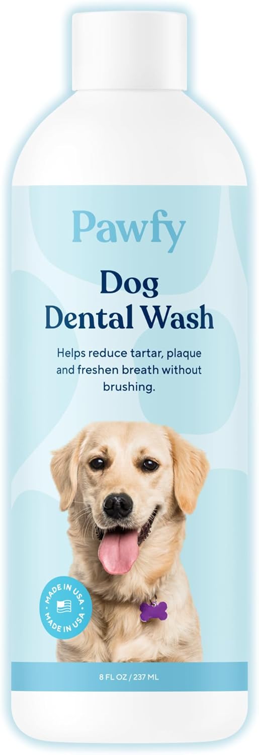 Pawfy Dog Breath Freshener with Specialized Dental Care Formula 8 Fl.Oz.