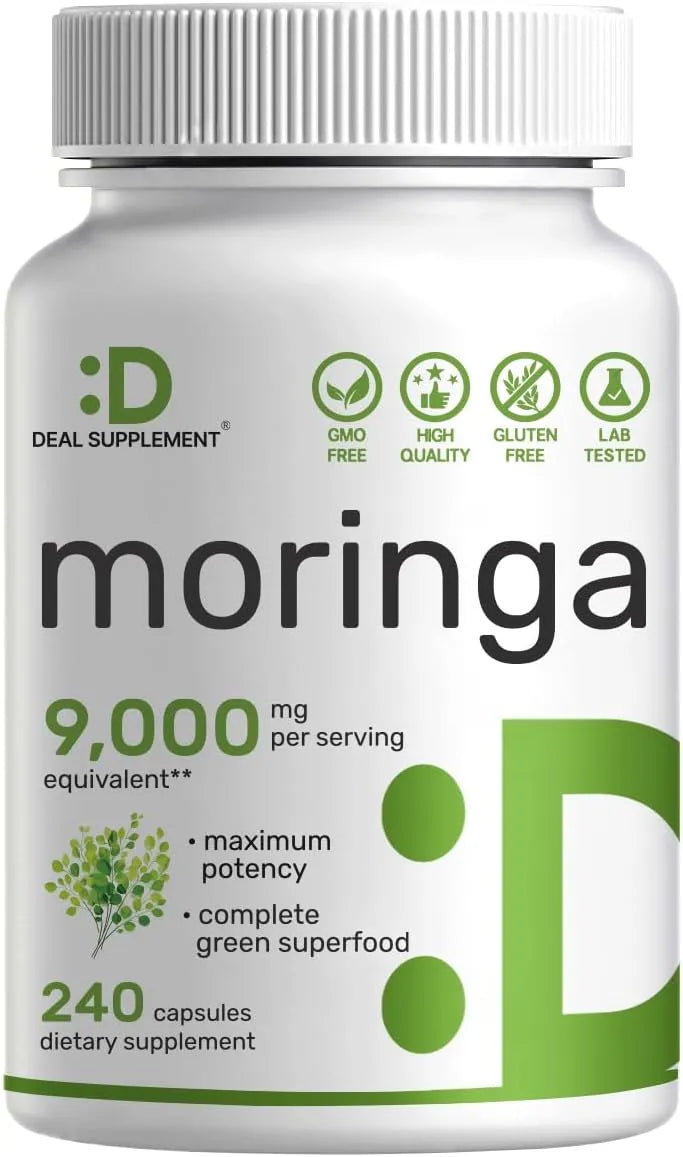 DEAL SUPPLEMENT - Deal Supplement Moringa 9,000Mg. 240 Capsulas - The Red Vitamin MX - Suplementos Alimenticios - {{ shop.shopifyCountryName }}