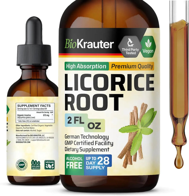 BIOKRAUTER - BIO KRAUTER Licorice Root Tincture 2 Fl.Oz. - The Red Vitamin MX - Suplementos Alimenticios - {{ shop.shopifyCountryName }}