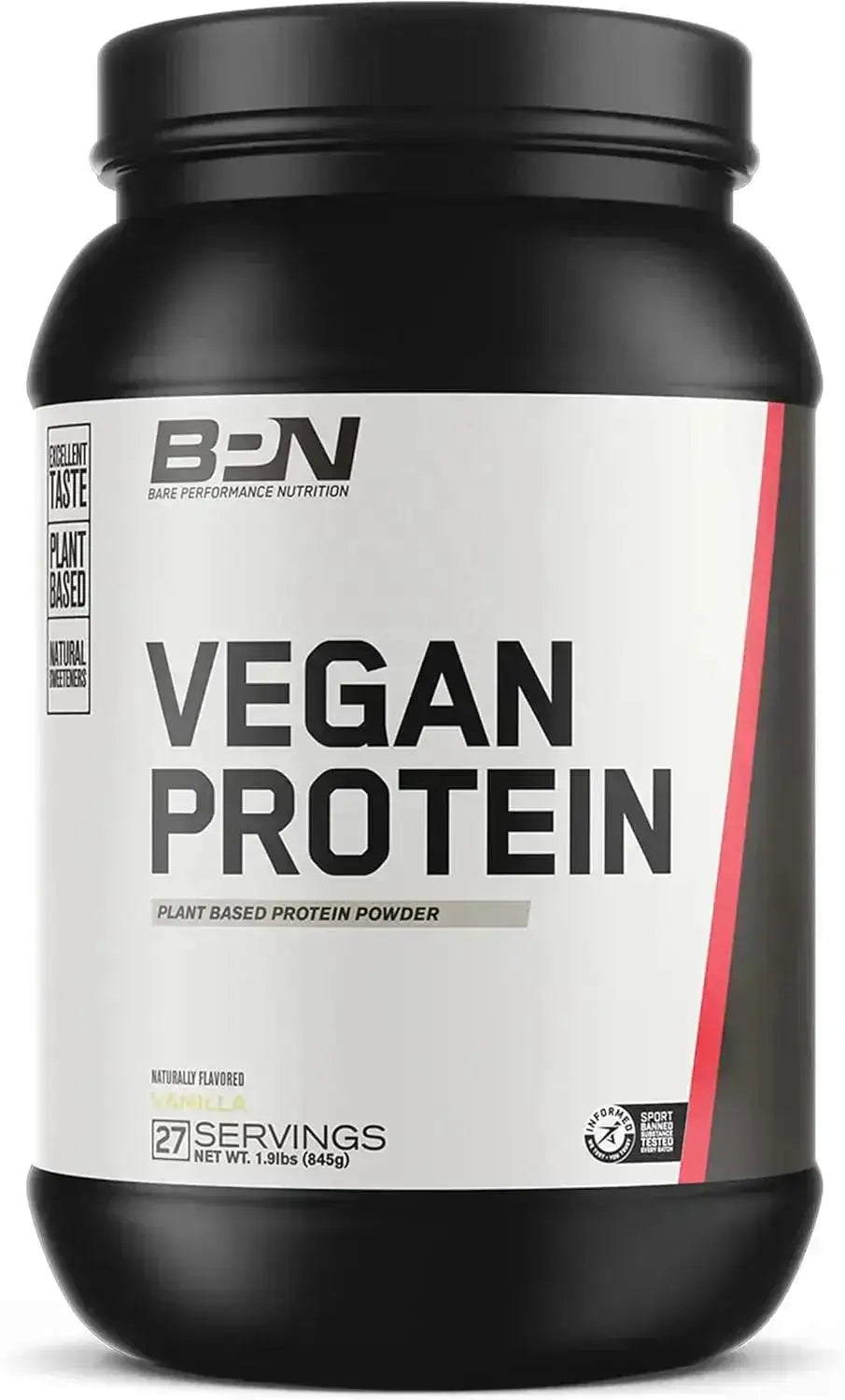 BARE PERFORMANCE NUTRITION - BARE PERFORMANCE NUTRITION Vegan Protein Vanilla 27 Servicios 845Gr. - The Red Vitamin MX - Suplementos Alimenticios - {{ shop.shopifyCountryName }}
