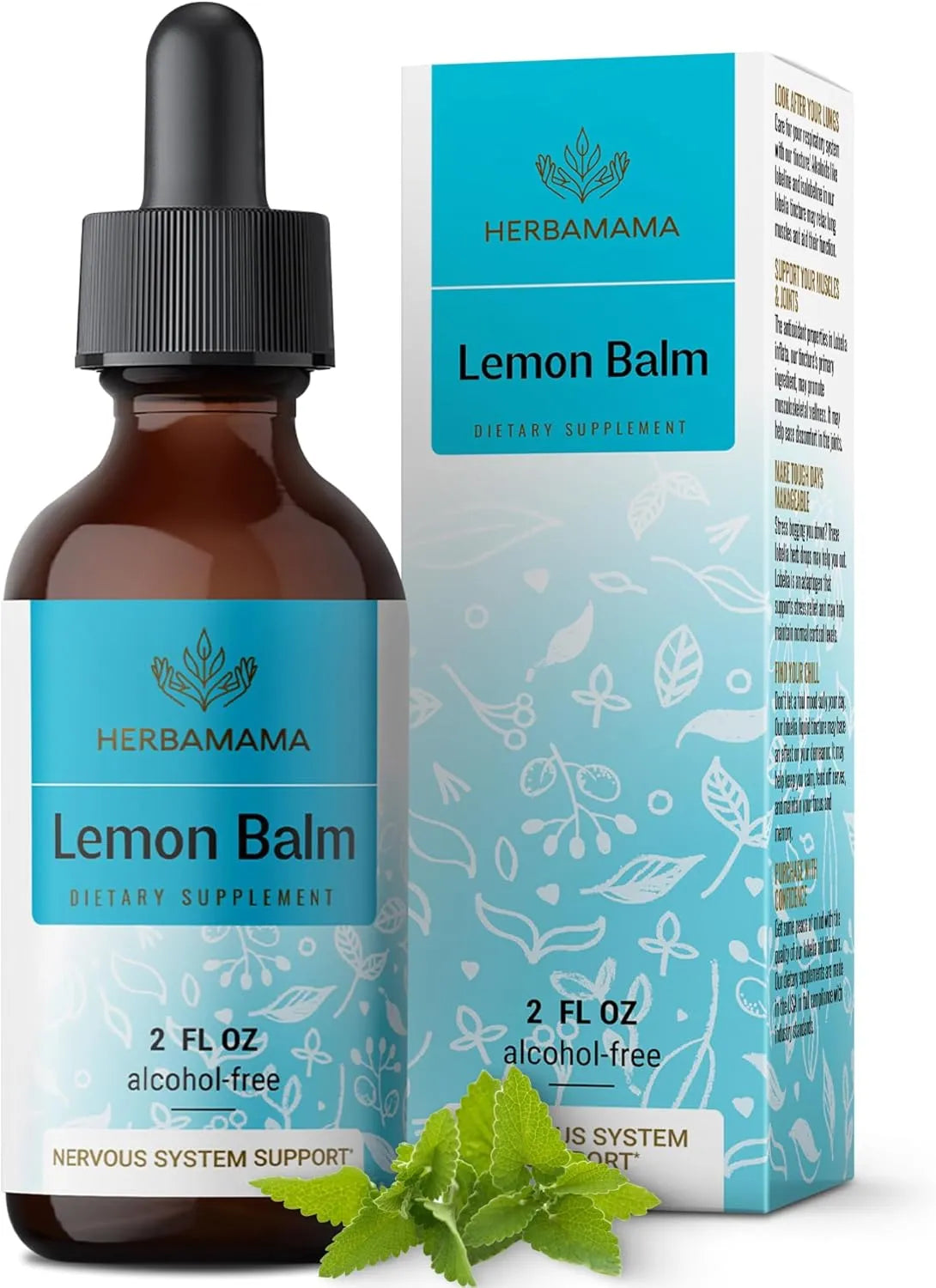 HERBAMAMA - HERBAMAMA Lemon Balm Tincture 2 Fl.Oz. - The Red Vitamin MX - Suplementos Alimenticios - {{ shop.shopifyCountryName }}