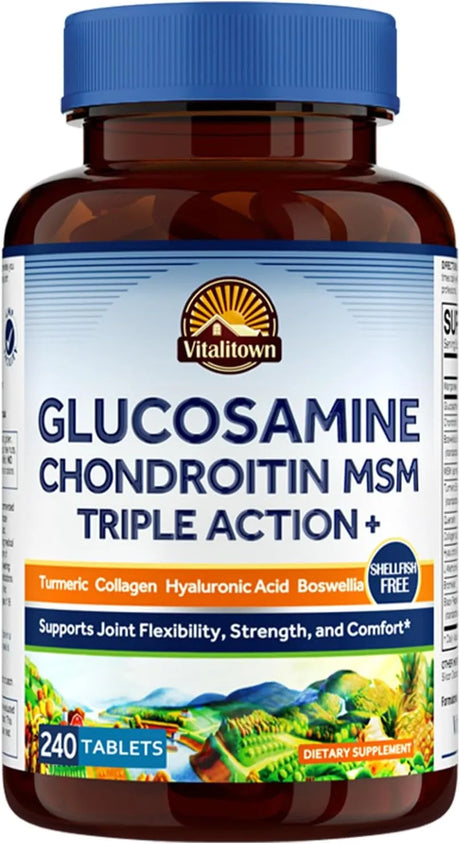 VITALITOWN - Vitalitown Glucosamine Chondroitin MSM 240 Tabletas - The Red Vitamin MX - Suplementos Alimenticios - {{ shop.shopifyCountryName }}