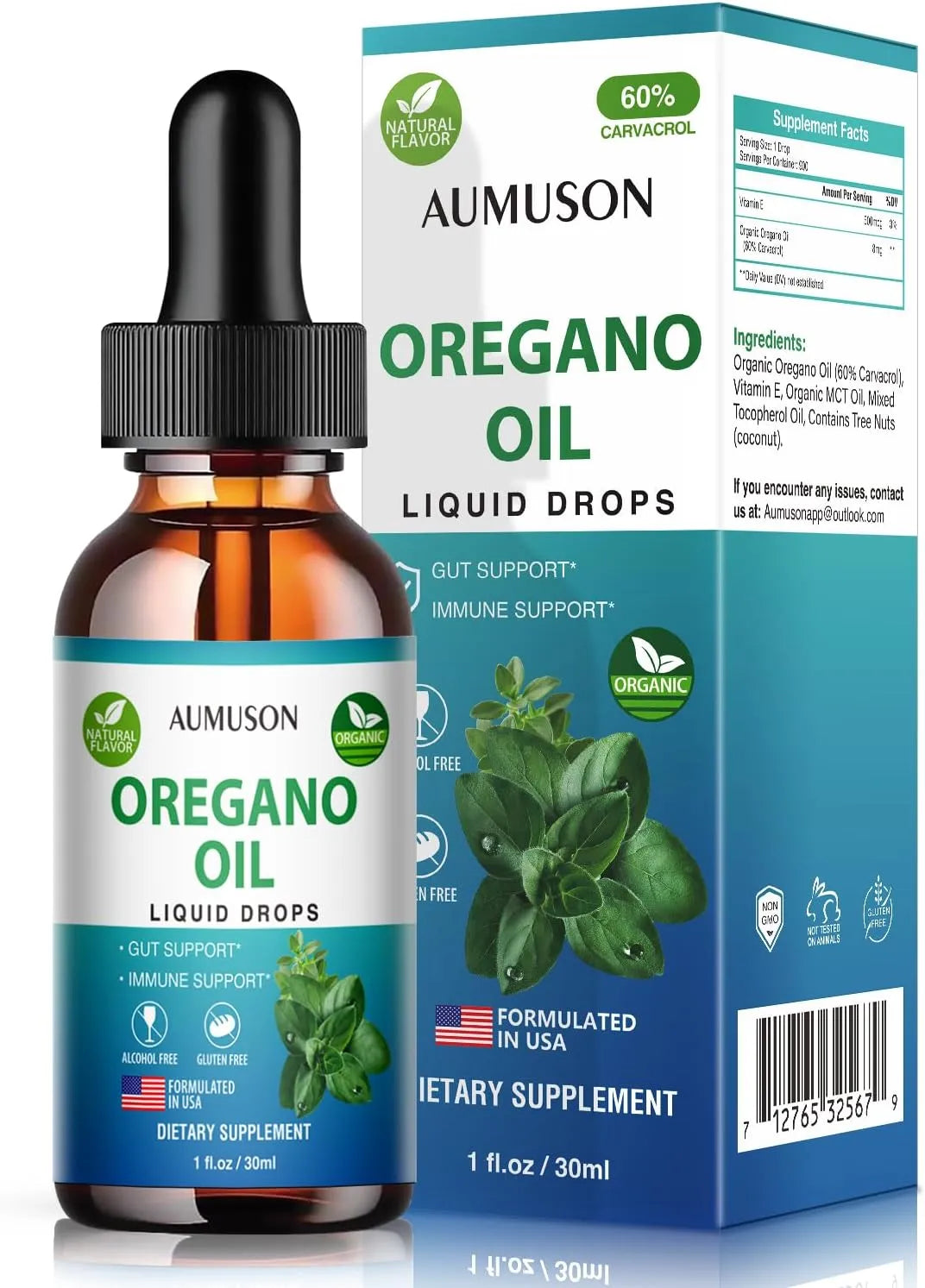 AUMUSON - Aumuson Oregano Oil Liquid Drops 1 Fl.Oz. - The Red Vitamin MX - Suplementos Alimenticios - {{ shop.shopifyCountryName }}