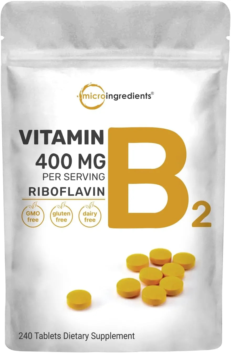 MICRO INGREDIENTS - Micro Ingredients Riboflavin Vitamin B2 400Mg. 240 Tabletas - The Red Vitamin MX - Suplementos Alimenticios - {{ shop.shopifyCountryName }}