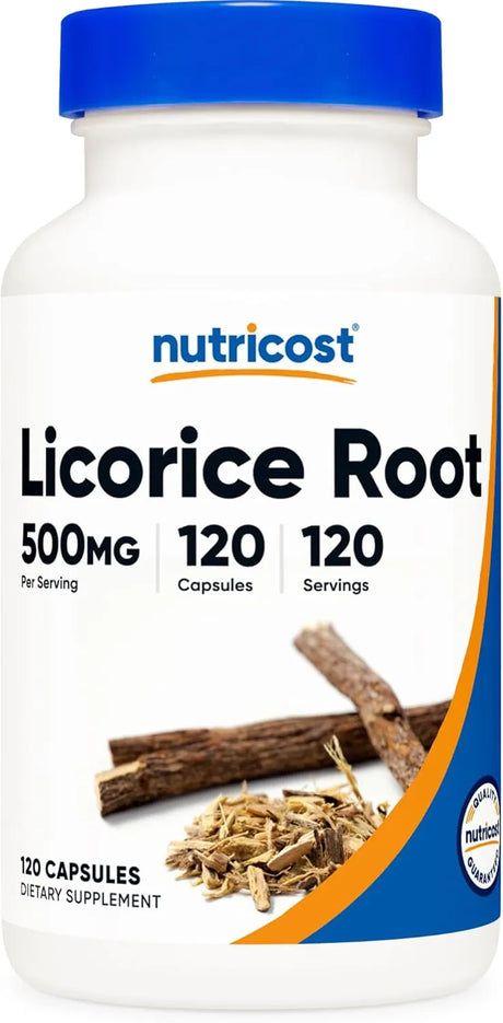 NUTRICOST - Nutricost Licorice Root 500Mg. 120 Capsulas - The Red Vitamin MX - Suplementos Alimenticios - {{ shop.shopifyCountryName }}