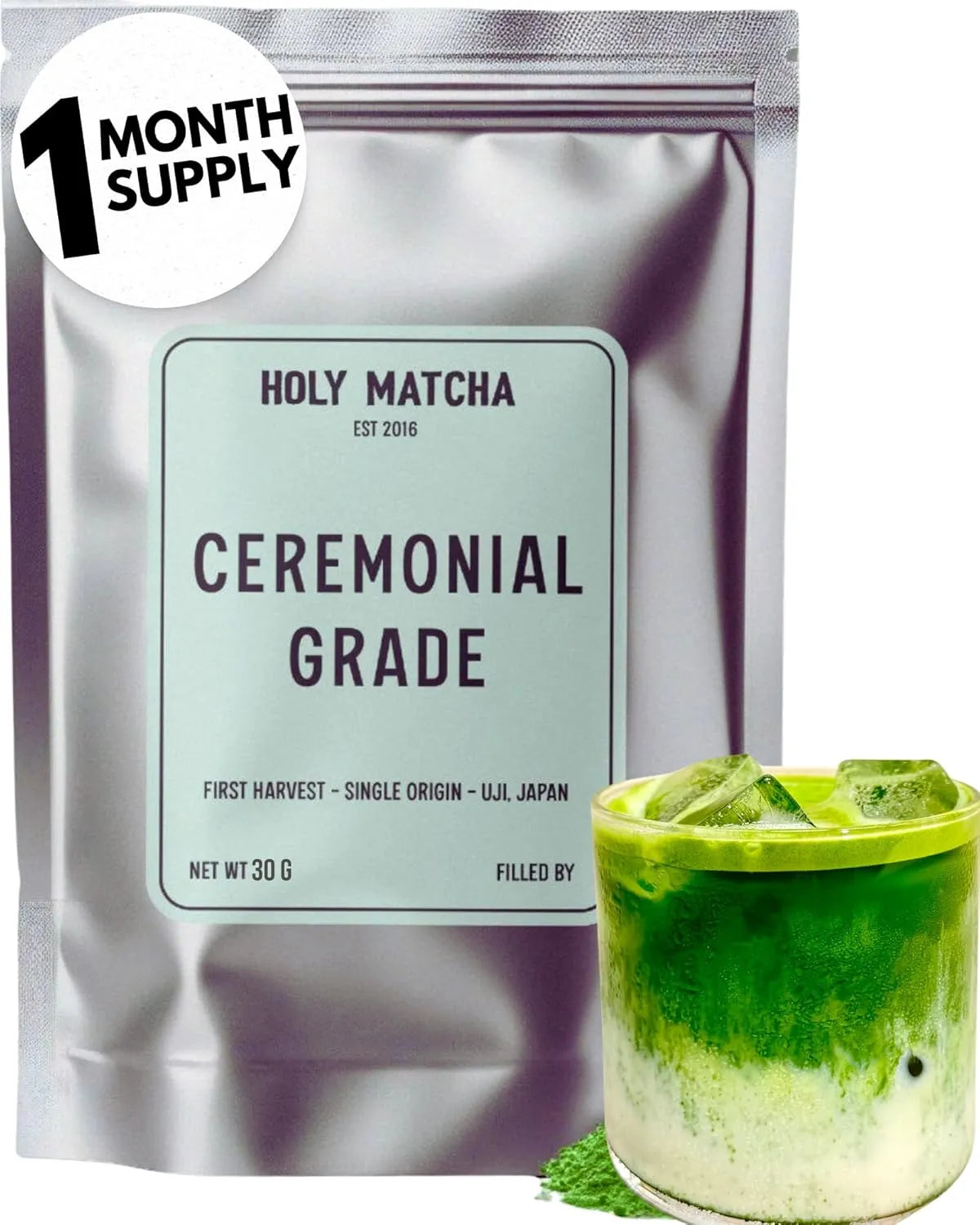 HOLY MATCHA - Holy Matcha Ceremonial Green Tea Powder 30Gr. - The Red Vitamin MX - Suplementos Alimenticios - {{ shop.shopifyCountryName }}