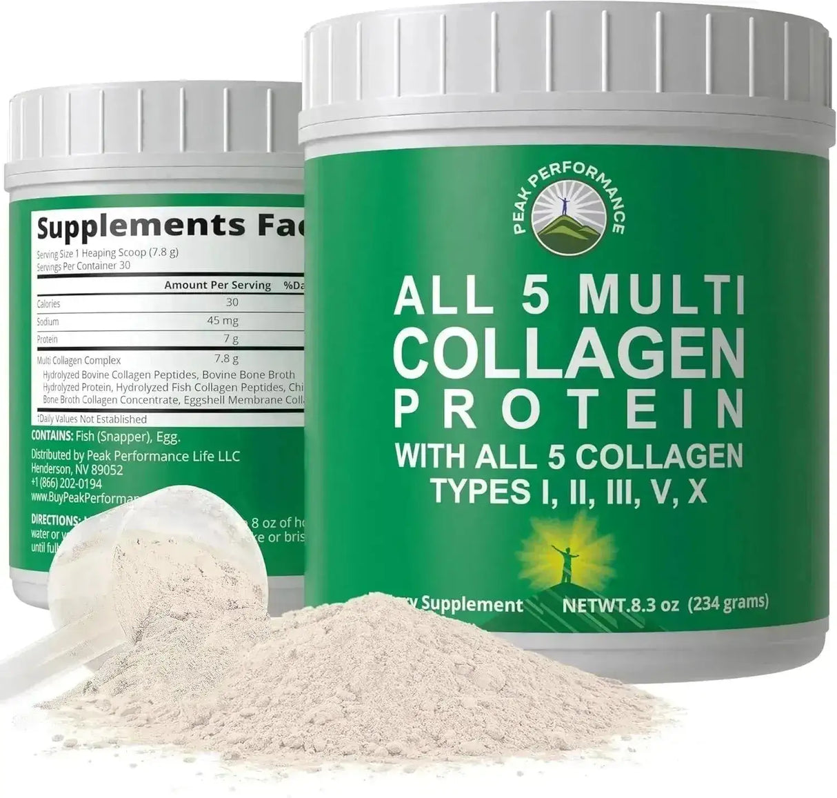PEAK PERFORMANCE - Peak Performance All 5 Multi-Collagen Protein Powder 234Gr. - The Red Vitamin MX - Suplementos Alimenticios - {{ shop.shopifyCountryName }}