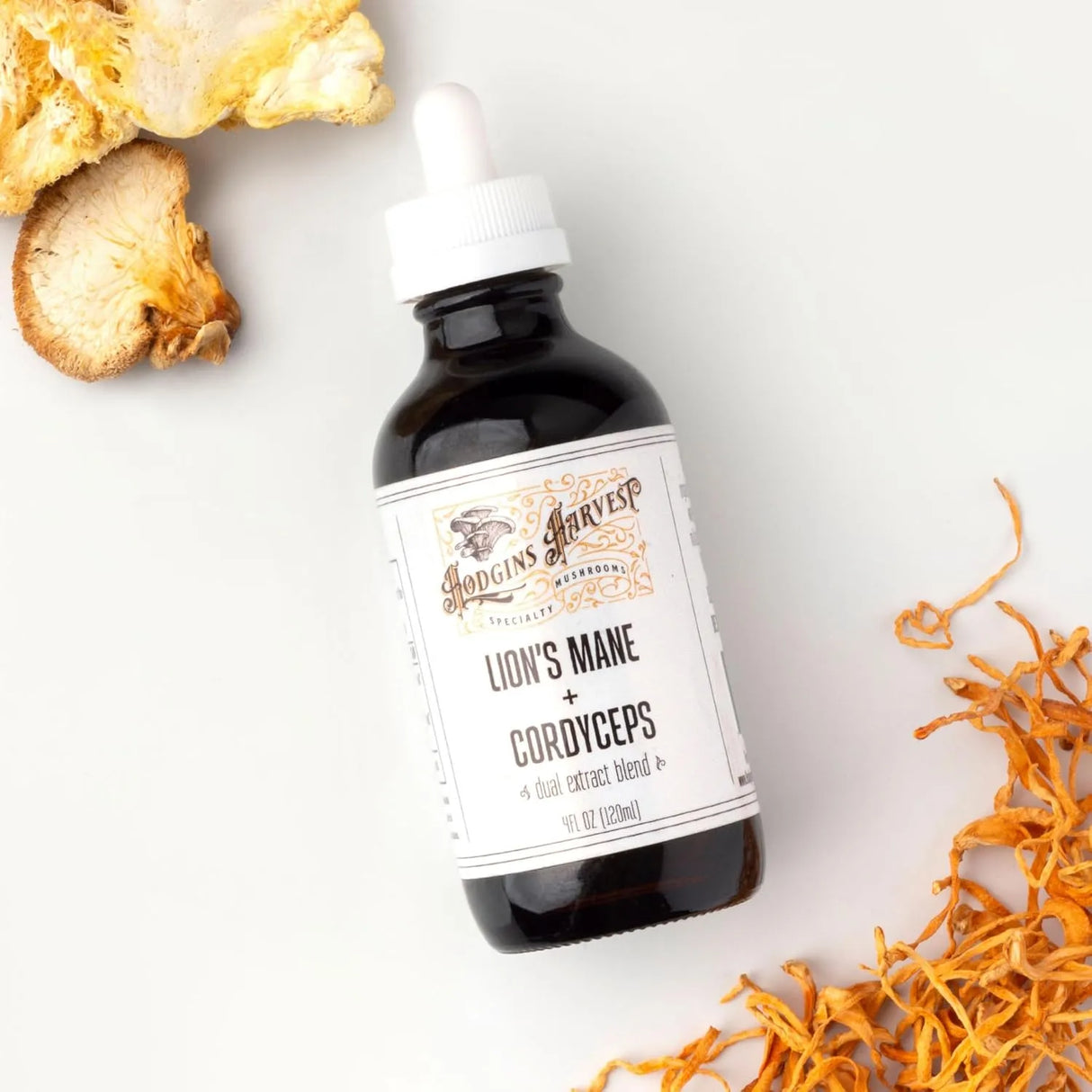HODGINS HARVEST - Hodgins Harvest Organic Lion’s Mane + Cordyceps Tincture 4 Fl.Oz. - The Red Vitamin MX - Suplementos Alimenticios - {{ shop.shopifyCountryName }}