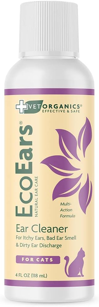 Vet Organics EcoEars Cat Ear Cleaner 118Ml.