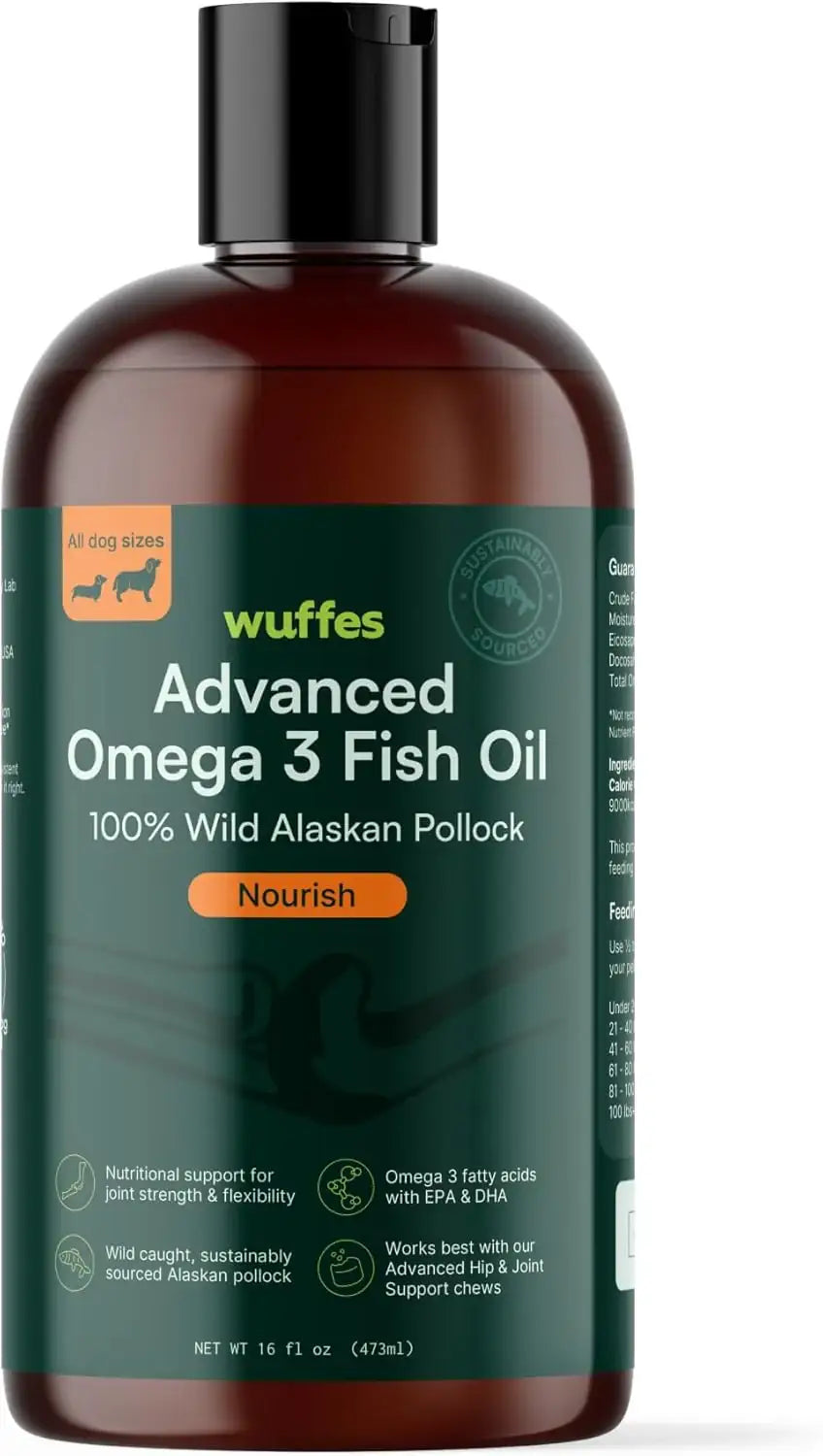 WUFFES - Wuffes Advanced Omega 3 Fish Oil for Dogs 16 Fl.Oz. - The Red Vitamin MX - Aceite De Pescado Para Perros - {{ shop.shopifyCountryName }}