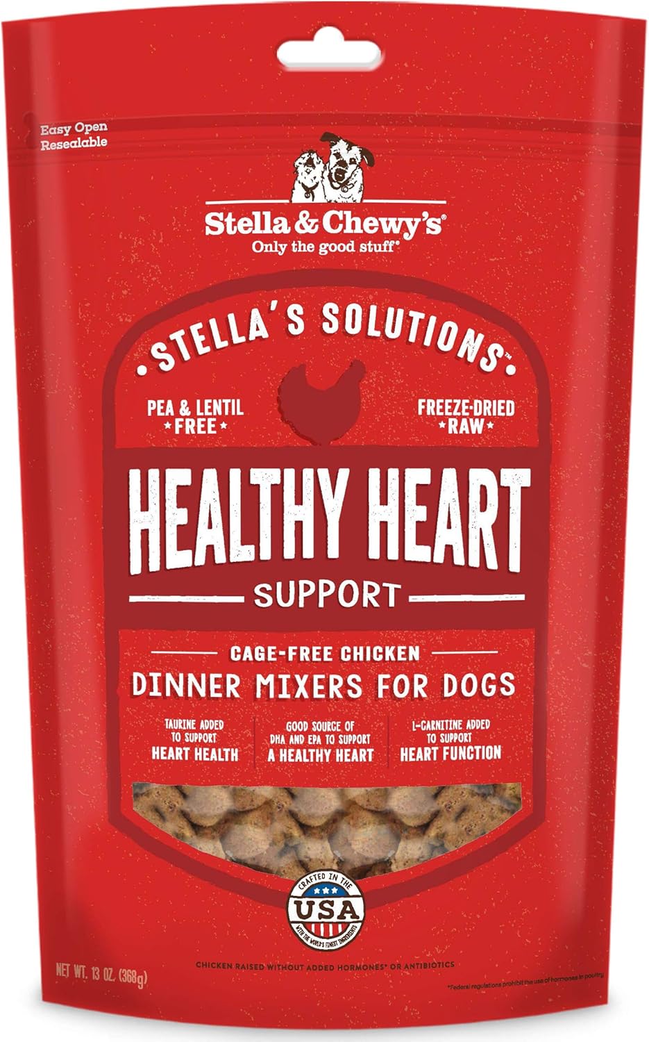 Stella & Chewy's Freeze-Dried Raw Dog Food for Heart Health 368Gr.