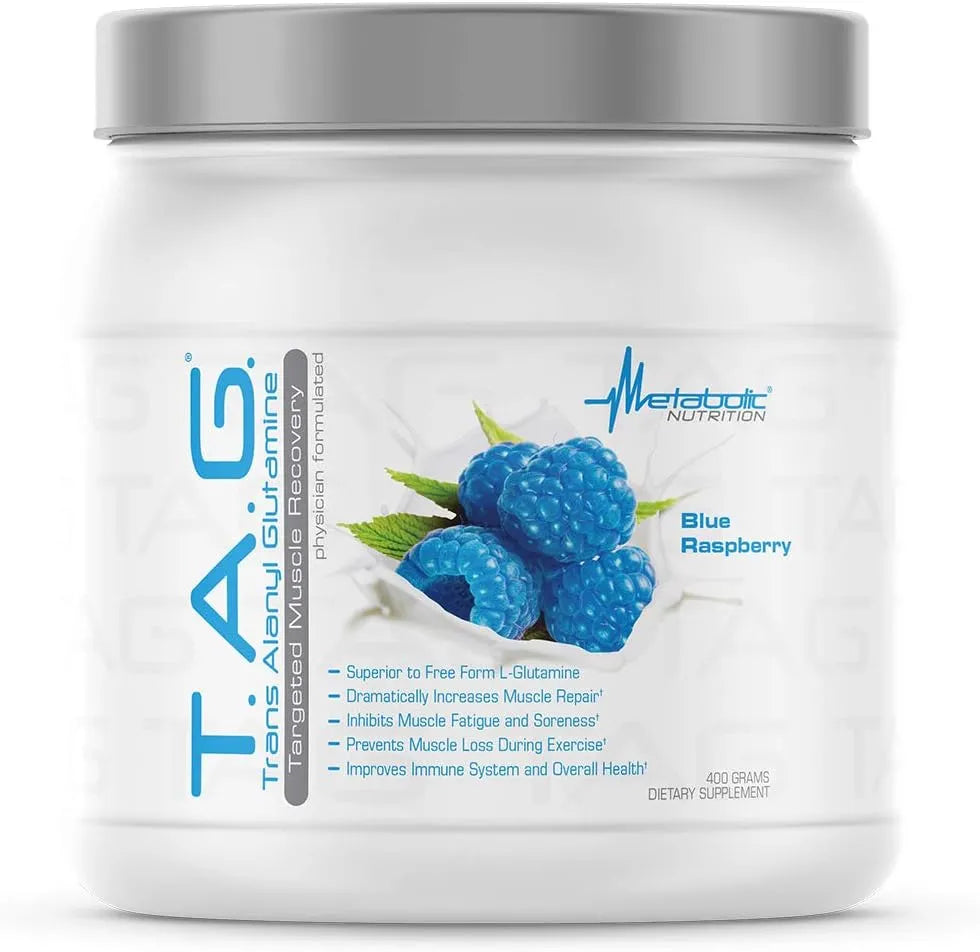 METABOLIC NUTRITION - Metabolic Nutrition TAG Trans Alanyl Glutamine 40 Servicios 400Gr. Blue Raspberry - The Red Vitamin MX - Suplementos Alimenticios - {{ shop.shopifyCountryName }}