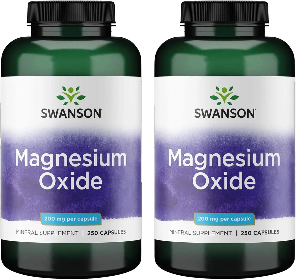 SWANSON - Swanson Magnesium Oxide 200Mg. 250 Capsulas 2 Pack - The Red Vitamin MX - Suplementos Alimenticios - {{ shop.shopifyCountryName }}