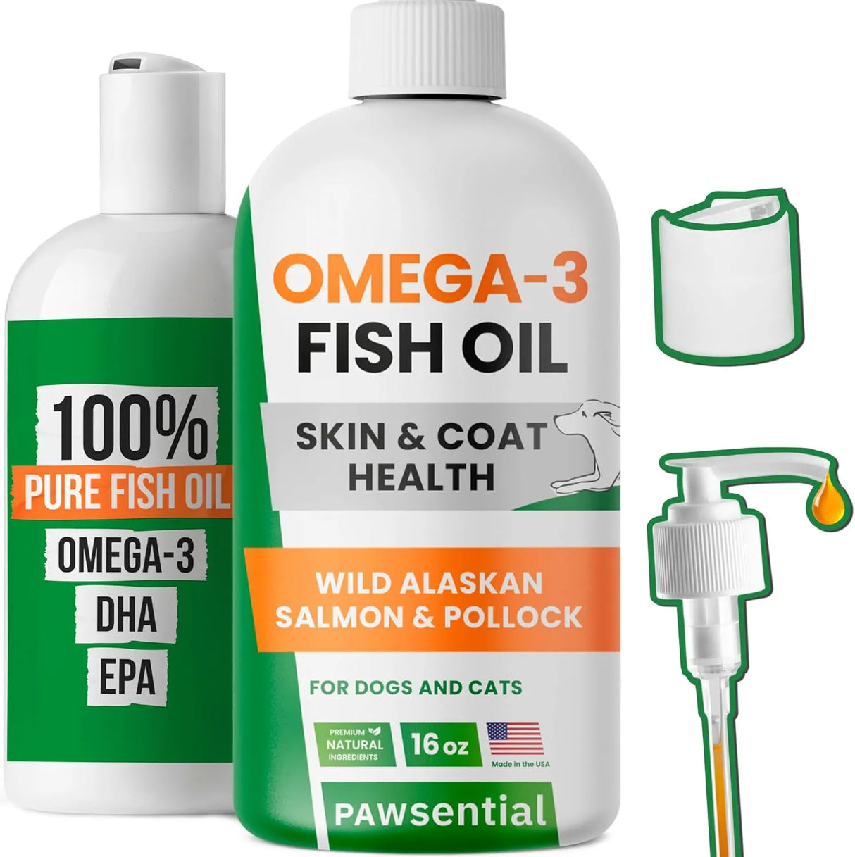 PAWSENTIAL - Pawsential Omega 3 Fish Oil for Dogs & Cats 16 Fl.Oz. - The Red Vitamin MX - Aceite De Pescado Para Perros - {{ shop.shopifyCountryName }}