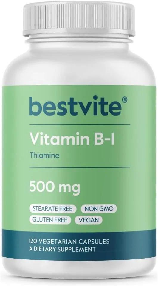 BESTVITE - BESTVITE Vitamin B-1 500Mg. 120 Capsulas - The Red Vitamin MX - Suplementos Alimenticios - {{ shop.shopifyCountryName }}
