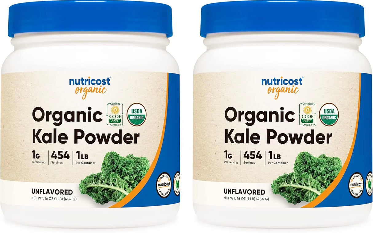 NUTRICOST - Nutricost Organic Kale Powder 454Gr. 2 Pack - The Red Vitamin MX - Suplementos Alimenticios - {{ shop.shopifyCountryName }}