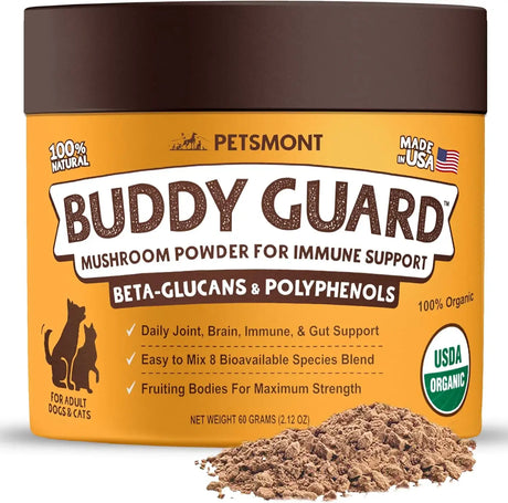 PETSMONT - Petsmont Buddy Guard Mushroom Powder Blend 60Gr. - The Red Vitamin MX - Suplementos Herbales Para Perros - {{ shop.shopifyCountryName }}