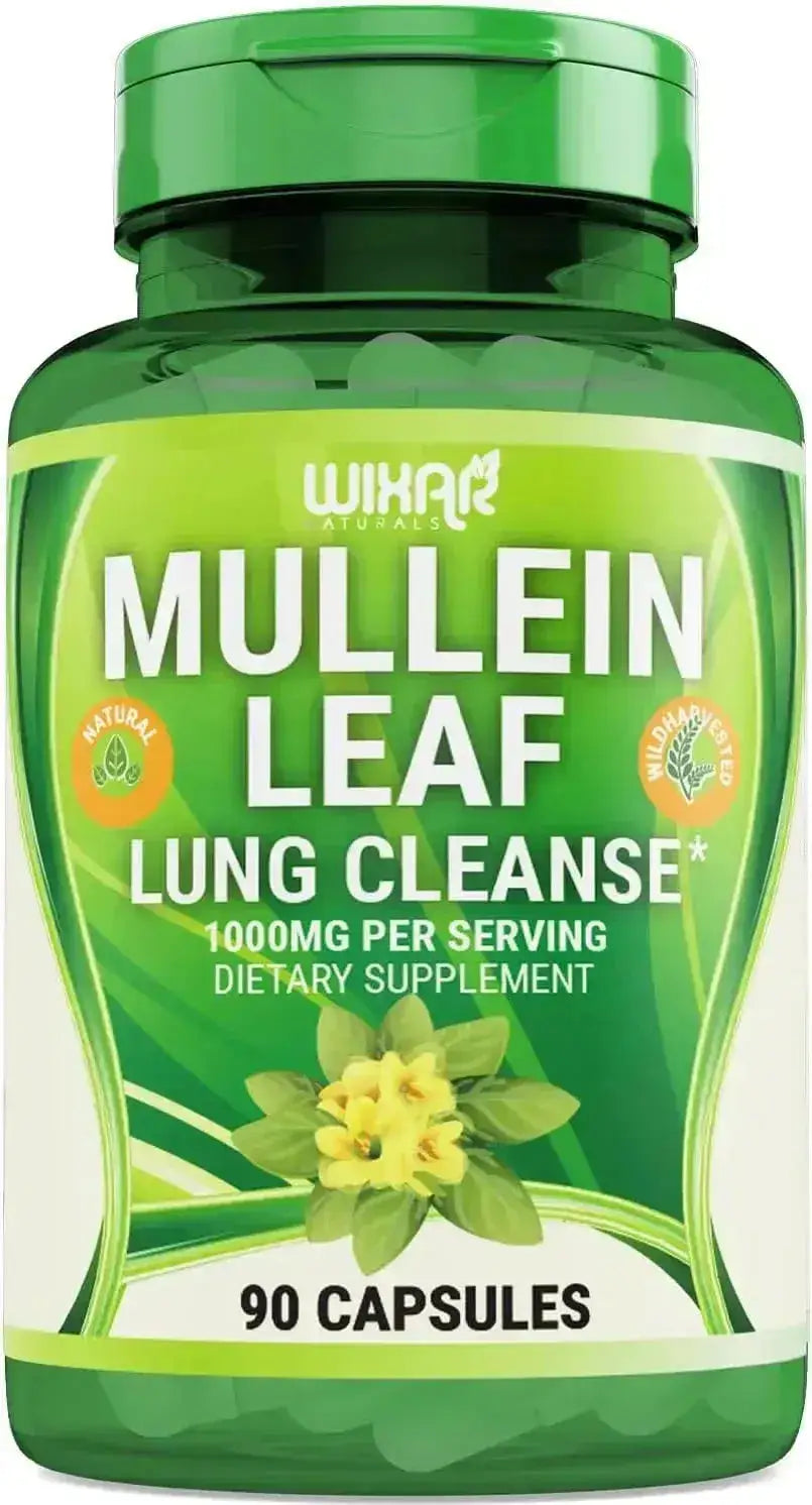 WIXAR NATURALS - WIXAR NATURALS Mullein Leaf 1000Mg. 90 Capsulas - The Red Vitamin MX - Suplementos Alimenticios - {{ shop.shopifyCountryName }}