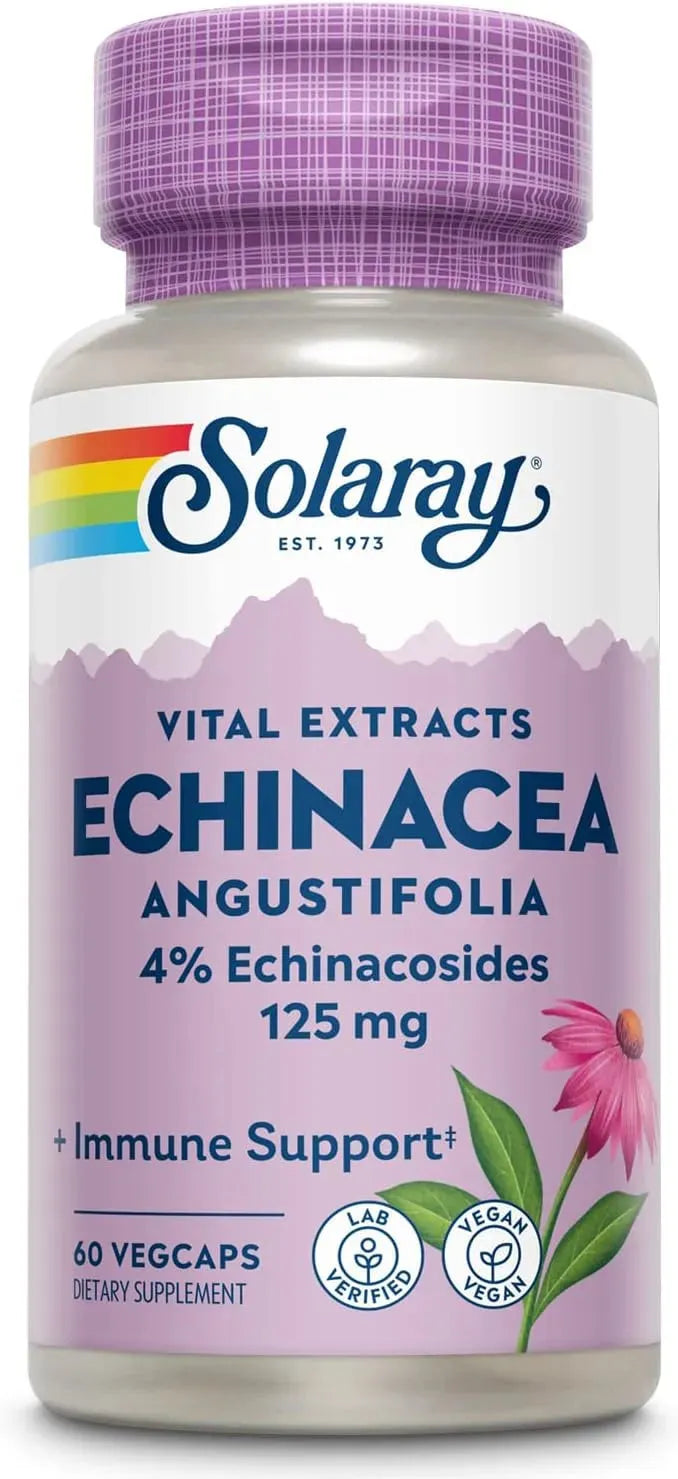 SOLARAY - Solaray Echinacea Angustifolia Root Extract 125Mg. 60 Capsulas - The Red Vitamin MX - Suplementos Alimenticios - {{ shop.shopifyCountryName }}