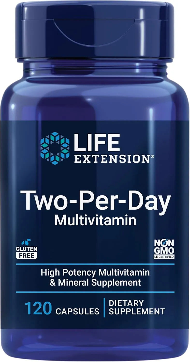 LIFE EXTENSION - Life Extension Two-Per-Day Multivitamin 120 Capsulas - The Red Vitamin MX - Suplementos Alimenticios - {{ shop.shopifyCountryName }}