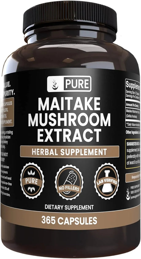 PURE ORIGINAL INGREDIENTS - Pure Original Ingredients Maitake Mushroom 365 Capsulas - The Red Vitamin MX - Suplementos Alimenticios - {{ shop.shopifyCountryName }}