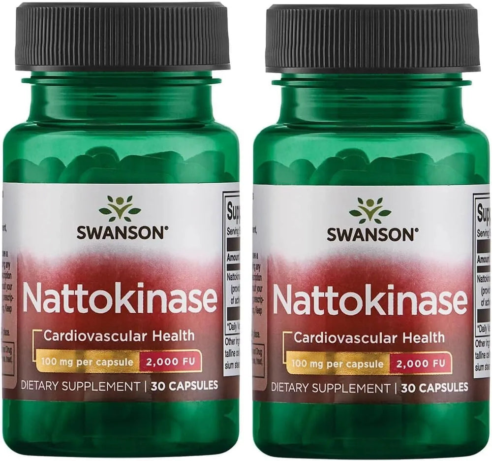 SWANSON - Swanson Nattokinase 2000 Fibrinolytic Units 100Mg. 30 Capsulas 2 Pack - The Red Vitamin MX - Suplementos Alimenticios - {{ shop.shopifyCountryName }}