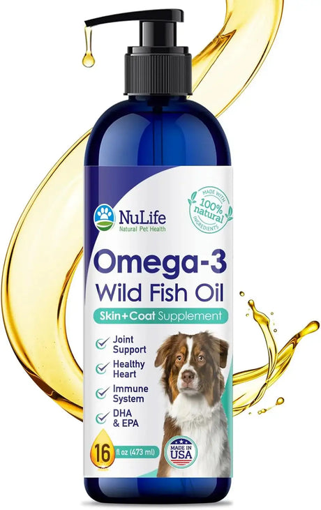 NULIFE - NuLife Liquid Fish Oil for Dogs 16 Fl.Oz. - The Red Vitamin MX - Aceite De Pescado Para Perros - {{ shop.shopifyCountryName }}