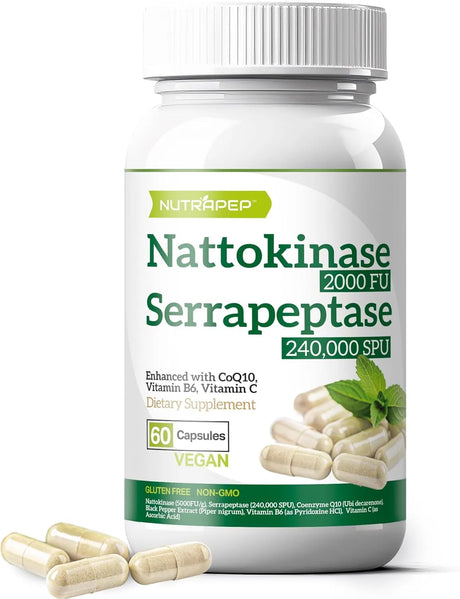 NUTRAPEP - NutraPep Nattokinase 2000 FU 60 Capsulas - The Red Vitamin MX - Suplementos Alimenticios - {{ shop.shopifyCountryName }}