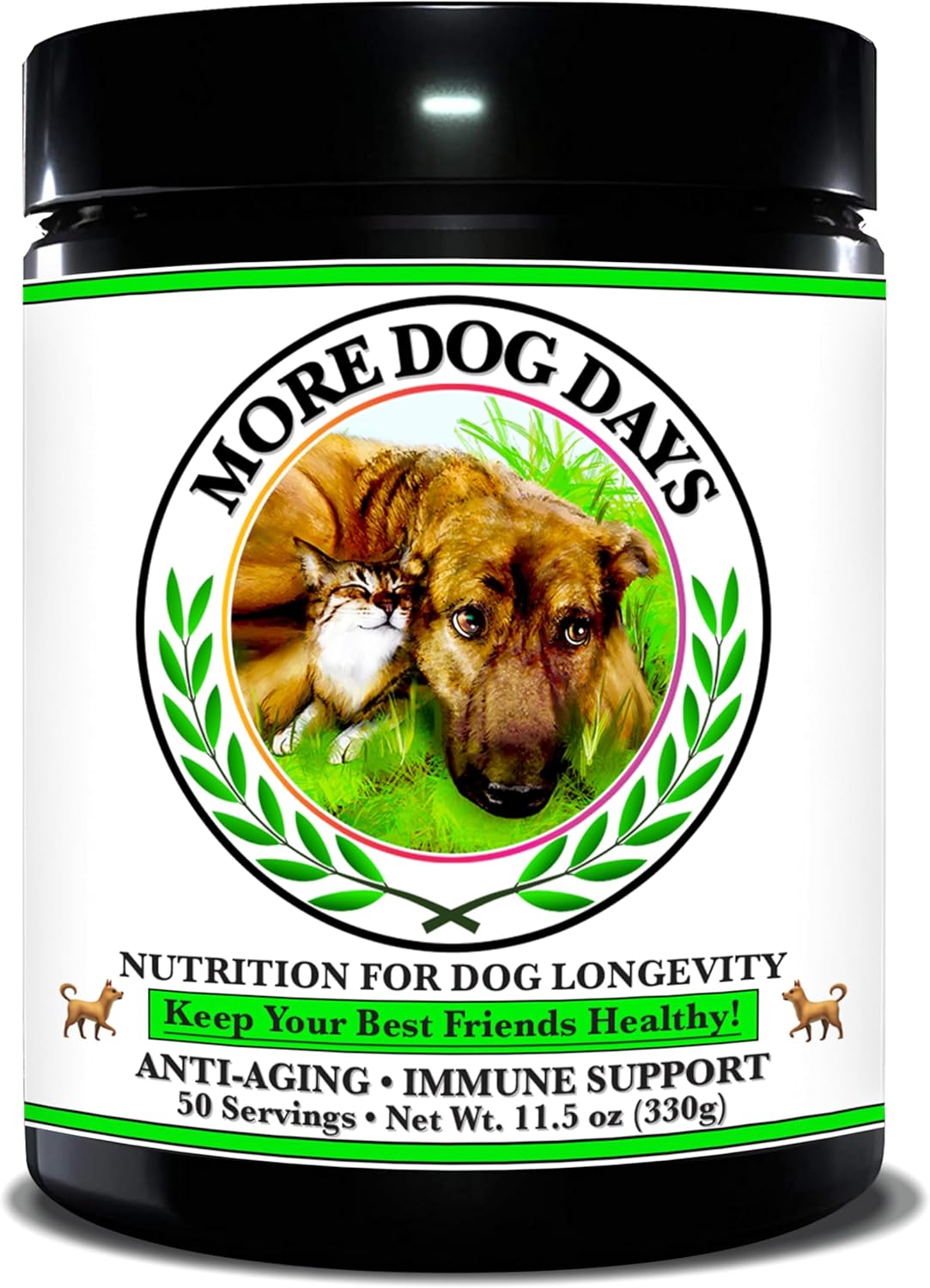 MORE DOG DAYS - More Dog Days Anti-Aging & Immune Support 50 Servicios 330Gr. - The Red Vitamin MX - Suplementos Herbales Para Perros - {{ shop.shopifyCountryName }}