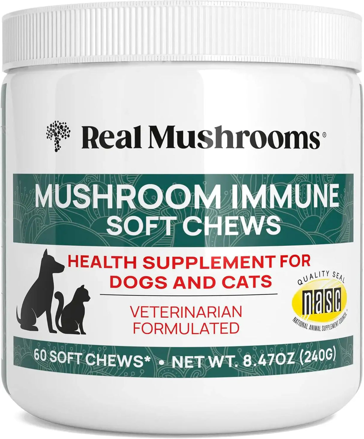 REAL MUSHROOMS - Real Mushrooms Immune Soft Chews for Pets 60 Masticables - The Red Vitamin MX - Suplementos Herbales Para Perros - {{ shop.shopifyCountryName }}