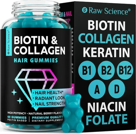 S RAW SCIENCE - S RAW SCIENCE Biotin Collagen Gummies 60 Gomitas - The Red Vitamin MX - Suplementos Alimenticios - {{ shop.shopifyCountryName }}