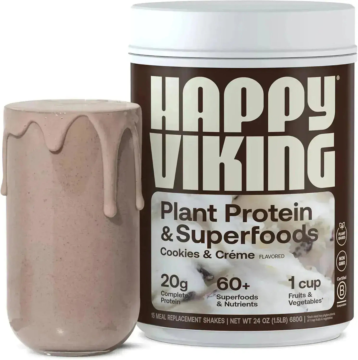 HAPPY VIKING - Happy Viking Cookies and Cream Plant Protein Powder 680Gr. - The Red Vitamin MX - Suplementos Alimenticios - {{ shop.shopifyCountryName }}