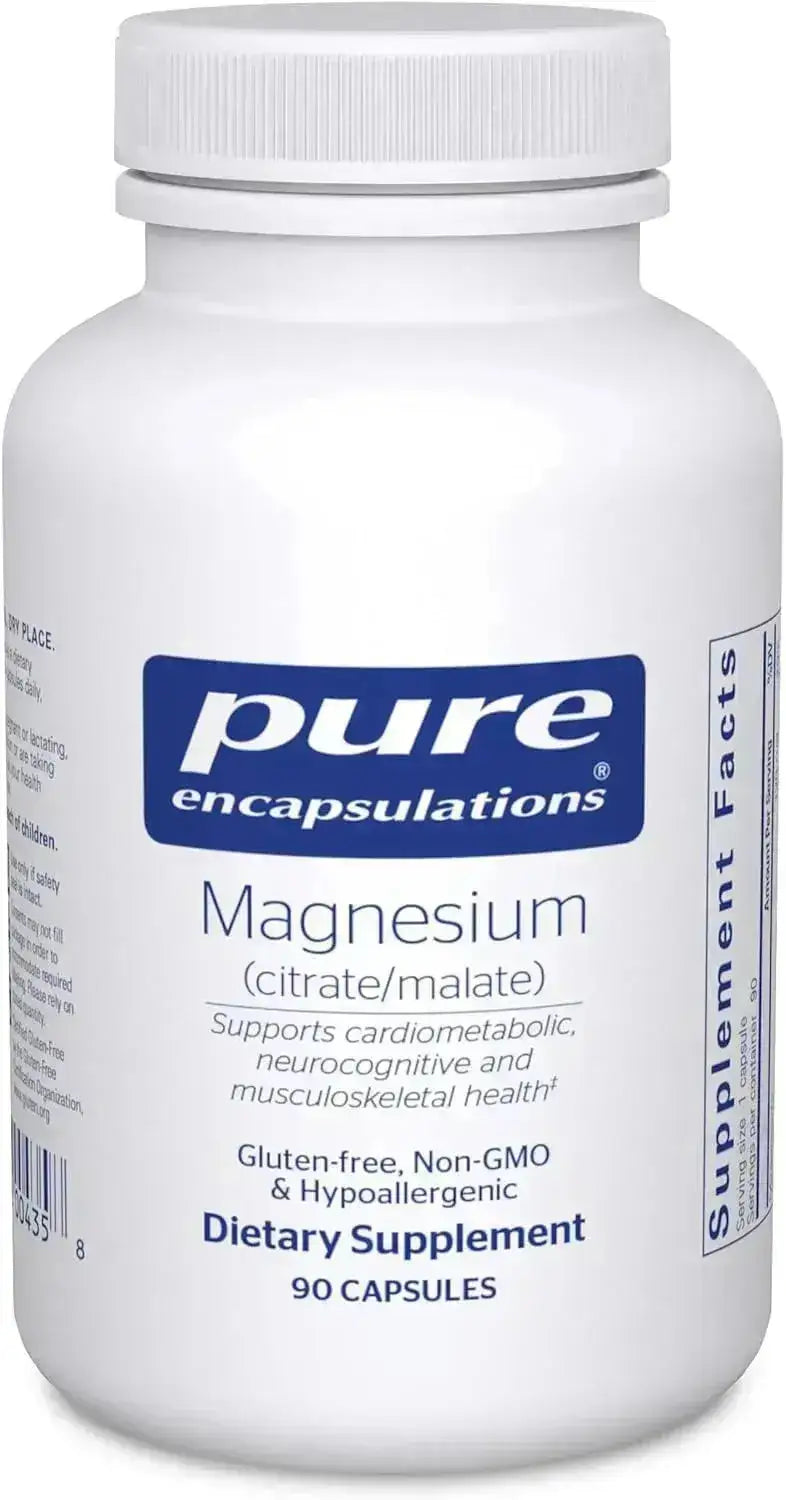 PURE ENCAPSULATIONS - Pure Encapsulations Magnesium Citrate Malate 90 Capsulas - The Red Vitamin MX - Suplementos Alimenticios - {{ shop.shopifyCountryName }}