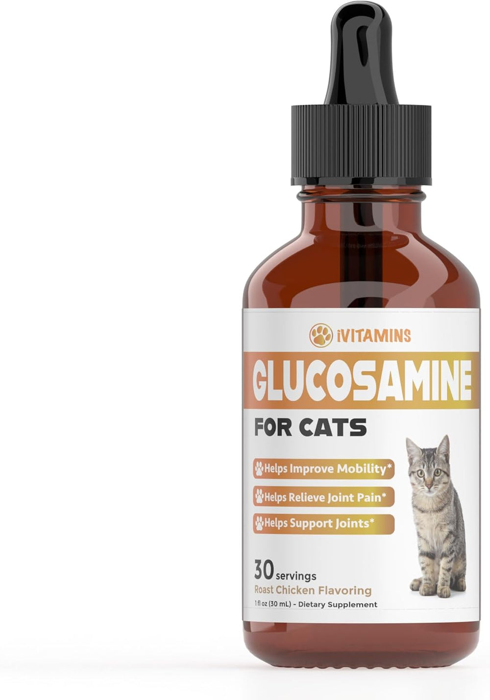 iVitamins Glucosamine for Cats Chicken Flavor 1 Fl.Oz.
