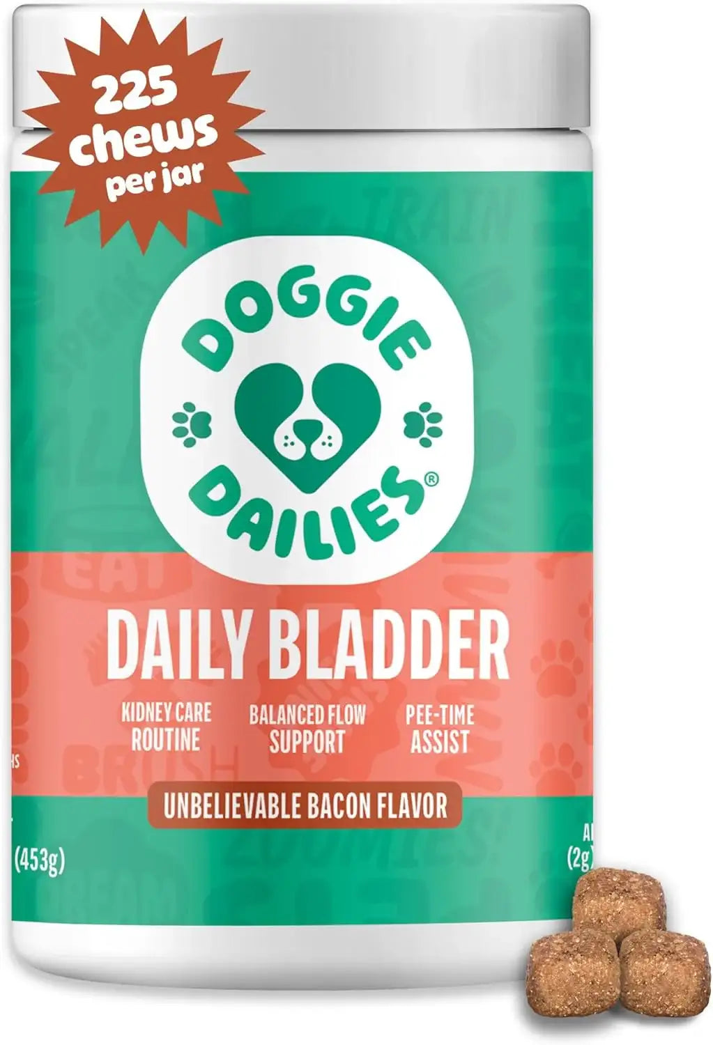 DOGGIE DAILIES - Doggie Dailies Cranberry Supplement for Dogs Bacon Flavored 225 Masticables - The Red Vitamin MX - Salud De Tracto Urinario Para Perros - {{ shop.shopifyCountryName }}