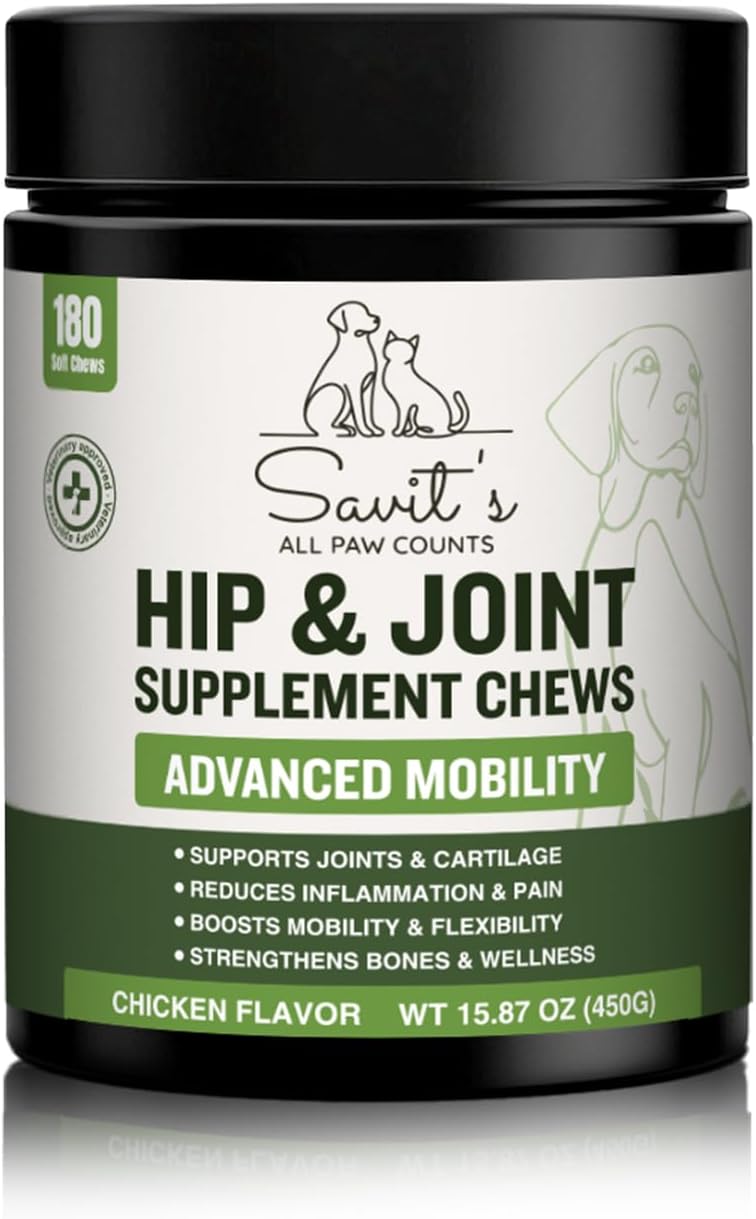 Savit's Dog Hip and Joint Supplement Chews 180 Masticables